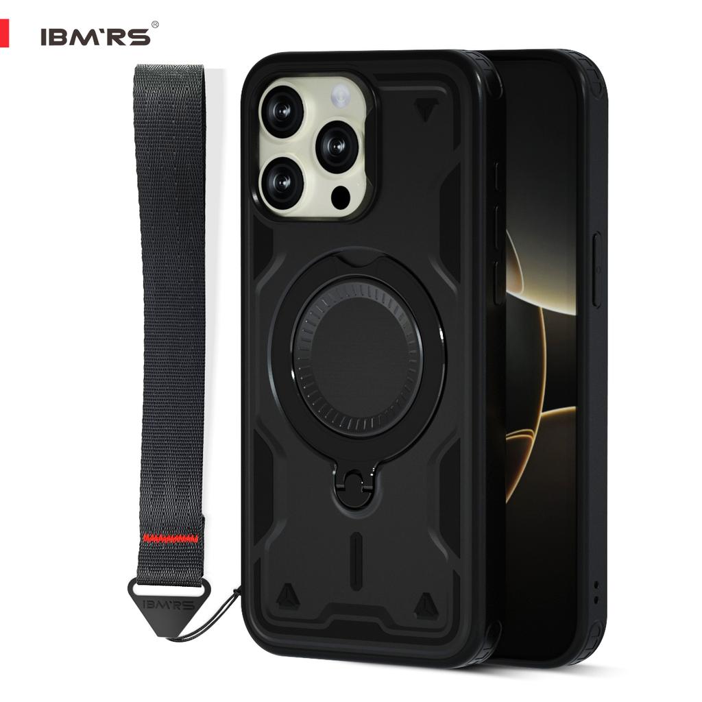 IBMRS for iPhone 13 Pro Case [6.1 Inch] Magnetic Shockproof with Stand & Lanyard | IBMRS Compatible Military Drop Tested