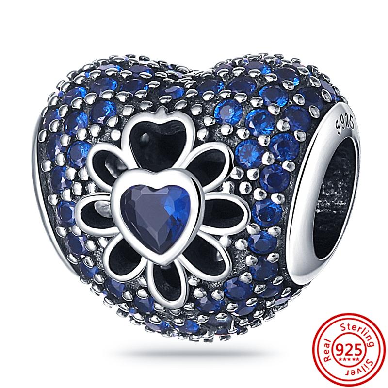 S925 серебро бабочка цветок сердце четырехлистный клевер навсегда любовь бусины подходят оригинальные подвески браслет ювелирные изделия