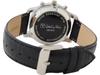 Valentino Rudy Watch VR-575 Black Leather Band Metal Case Radio Controlled NEW