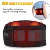Waist Massager Electric Heating Hot Compress Massage Belt Multifunctional Belt Slimming Weight Backstrecter LED Machine Therapy
