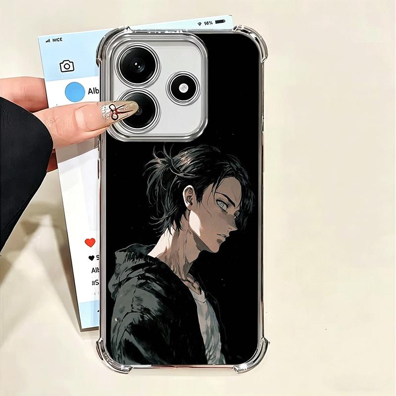 A-Атака Титанов Эрен Йегер Покрытие Чехол Для Телефона Для Xiaomi Poco X5 X6 X7 X8 Pro Max F8 Ultra F7 M8 M7 M5S Redmi 15C 15 14C 13
