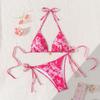2024 European & American Triangle Cup Print Bikini - Sexy & Stylish Women's Swimwear