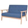 VidaXL 2-seater Sofa Fabric Blue