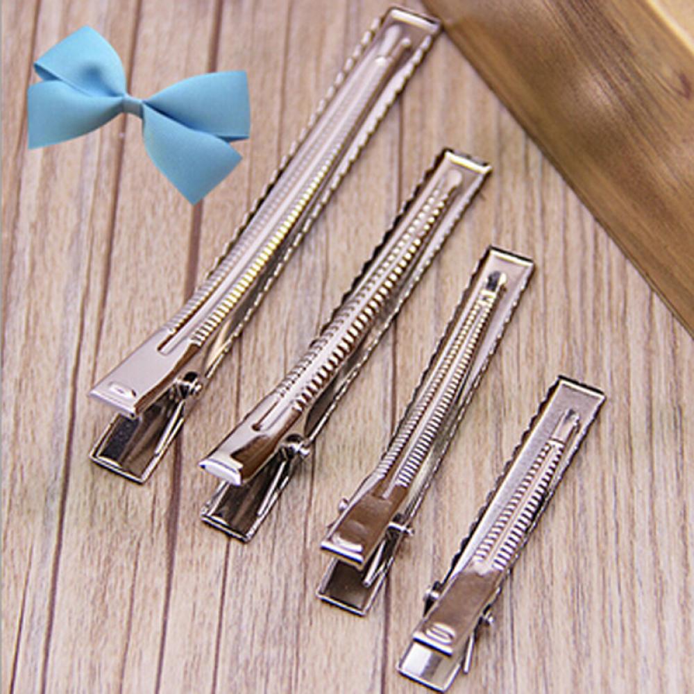 10 шт. горячая распродажа зубчатые банты плоские шпильки заколки для волос металлические