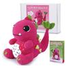 BUDDUR Dinosaur Crochet Knitting Kit With Cotton Yarn Thread And Crochet Hooks For Doll Making DIY Non-finished Materials Set