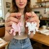 3D-печатные фигурки единорогов, Милые 3D-печатные статуэтки животных, Брелок-подвеска с единорогом для рюкзаков, чехлов для телефонов, спортивных сумок, Подарок на день рождения, праздник