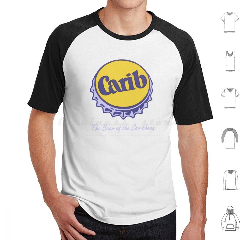 Carib Beer The Beer Of The Caribbean T Shirt Big Size 100 Cotton Beer Cerveza Lager Carib Caribbean West Indies