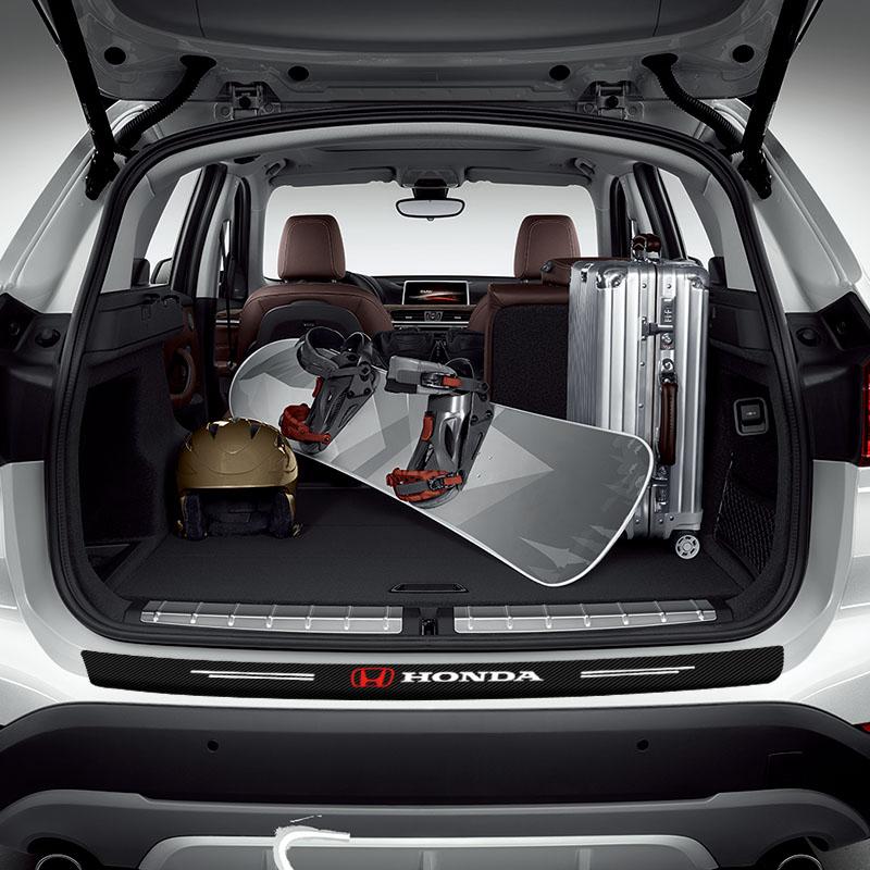 1 шт. Наклейка из углеродного волокна на задний бампер багажника автомобиля, защитная накладка для Honda Fit Mugen Insight Type S R VTEC Modulo Vezel RR Si