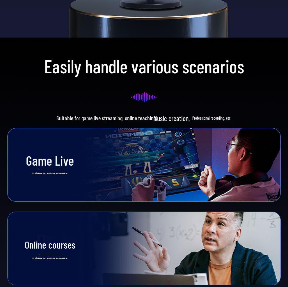 M12 RGB USB конденсаторный микрофон для киберспорта, игр, записи и прямых трансляций