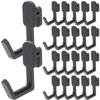 10Pcs J Shape Peg Board Hook Plastic Storage Rack Multifunctional Hole Board Hook  Craft Room