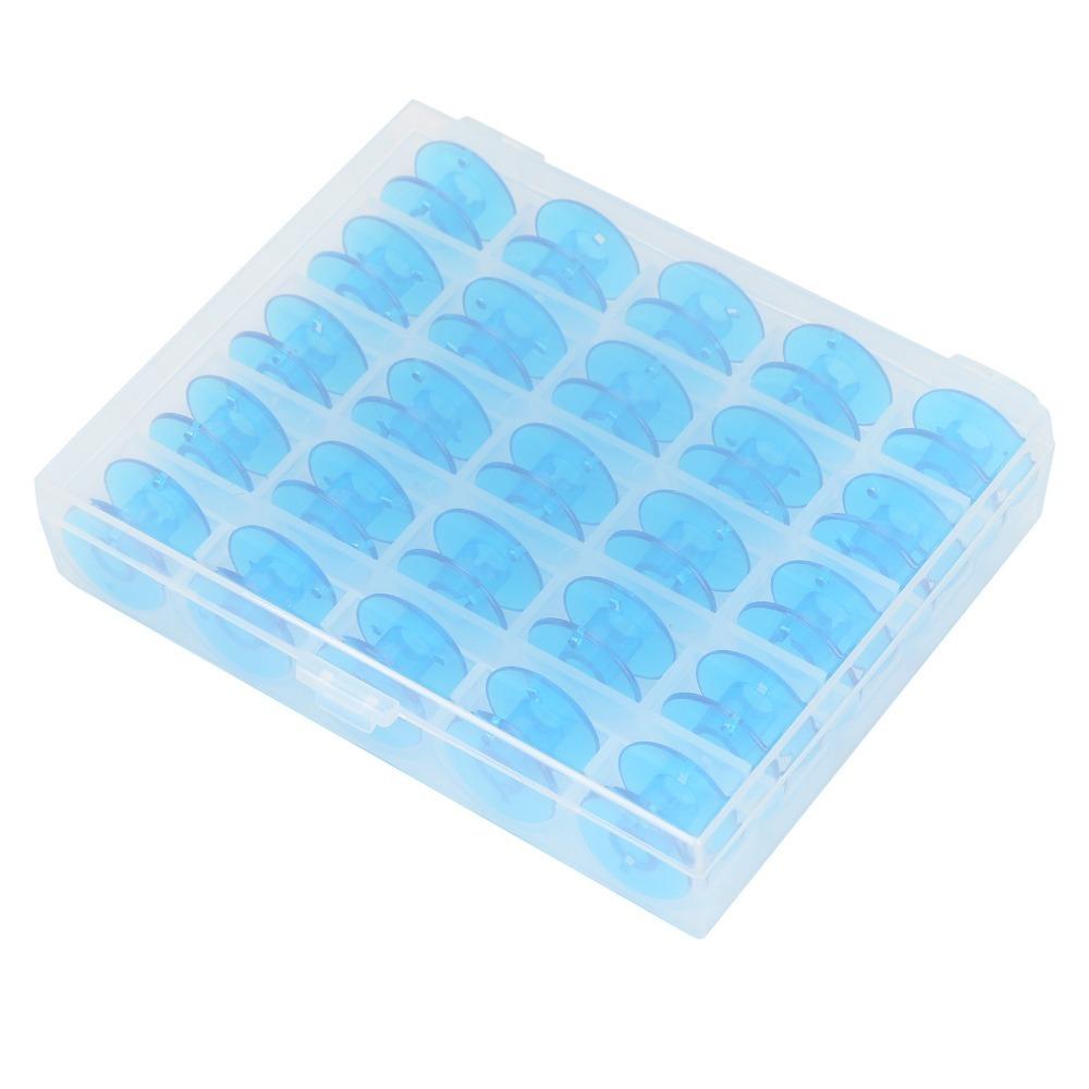 25pcs With Organizer Plastic Spool Plastic Sewing Machine Accessories DIY Sewing