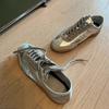 Версия из коровьей кожи~ ультрамягкая кожаная повседневная серебристая немецкая тренировочная обувь женская весенняя новая на толстой подошве маленькие кожаные туфли лоферы одинарные туфли