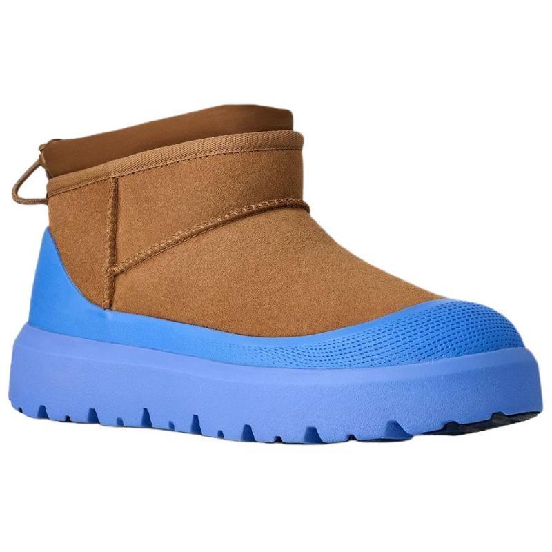 UGG Heritage Weather Гибридные Термокороткие Зимние Ботинки из Спилка Коровьей Кожи Мужские Кроссовки 1174196-CBG