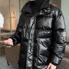 Зимнее хлопковое пальто с капюшоном Куртка мужская Plus Fat plus size Хлопковое пальто Fat Man Хлопковое ветрозащитное мужское хлопковое пальто