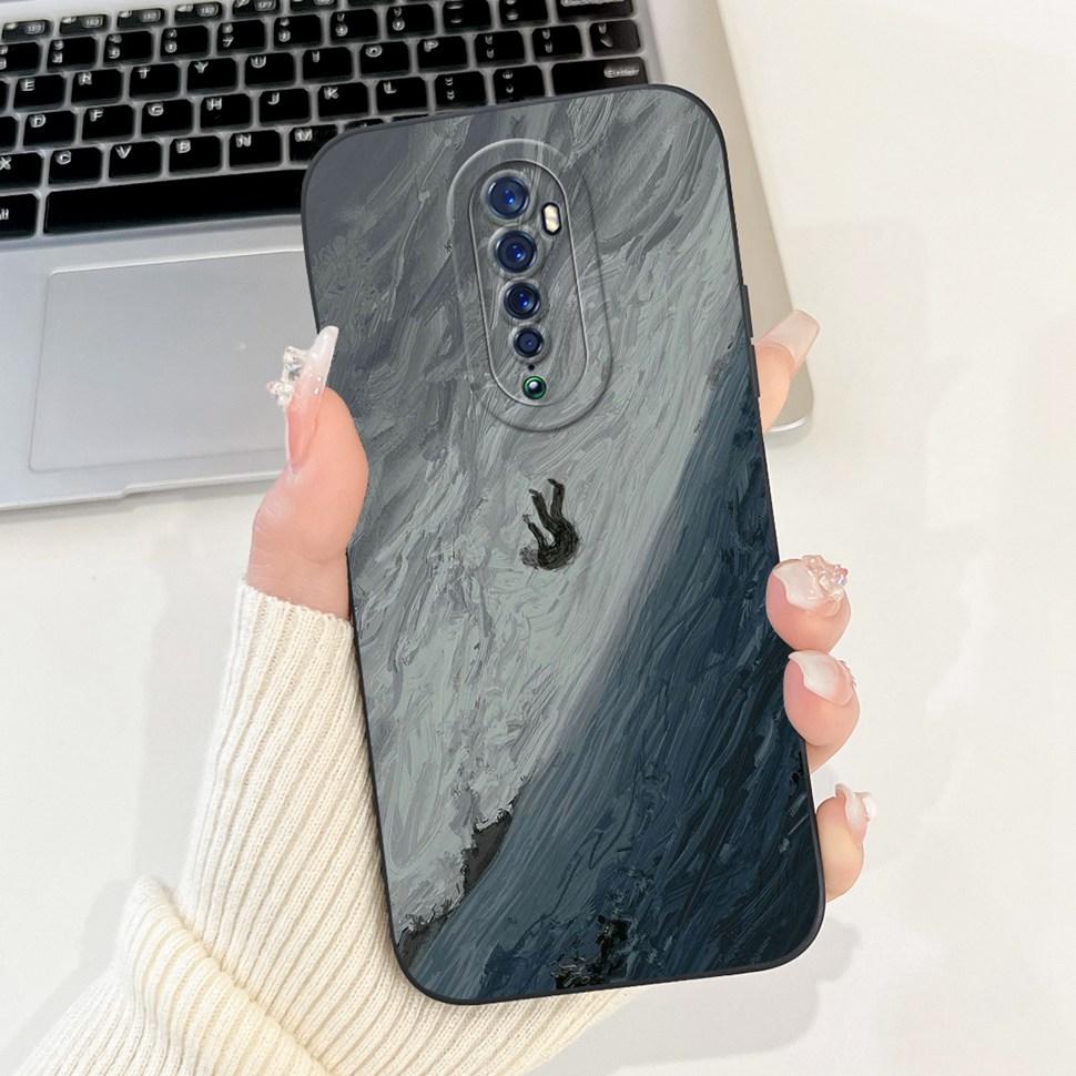 Чехол для Oppo Reno 2 2F Милый кролик Расписная крышка Мягкий силикон ТПУ Чехлы для телефона Для Oppo Reno2 F Reno 2F Задняя крышка Funda