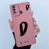 For ITEL Vision 2S P37 P651L P651W Case Cover Lucky Initial Letter Silicone Soft Matte Phone Bumper for ITEL Vision2S P37 Casing