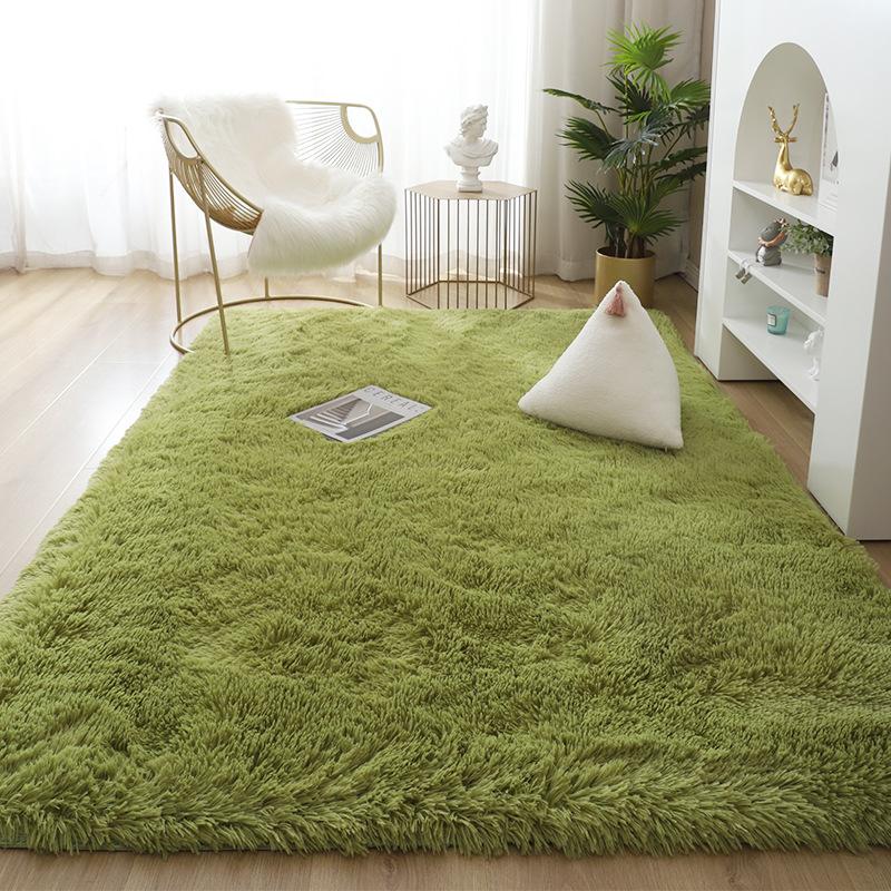 Мягкий пушистый ковер, розовый, желтый, белый, разноцветный ковер, украшение для спальни, большой ковер для девочек, плюшевый коврик для гостиной, лохматый