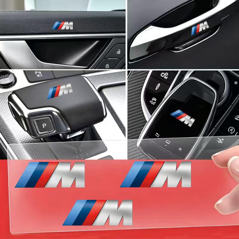 For BMW M X1 X3 For BMW Car Interior Products M label PVC Random Car Label Decorative Sticker E46 E36 F10 F30 E90 X3 F25 X5 E53 IX3 Z4 IX X4 X6