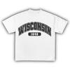Унисекс футболка с графическим логотипом Wisconsin 1848 S-5XL Унисекс футболка