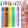 Nail Art Graffiti Pen UV Gel Polish Waterproof Drawing Painting Liner Bru ~ *
