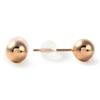 Earrings for for Both Can Be Worn All the Round Ball Pink Gold [Okko] Weddings, Invitations, K18, Ears, Time, Simple, Round, Earrings, 5mm,