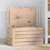 823614 vidaXL Storage Box 59.5x36.5x33 Cm Solid Pine Wood