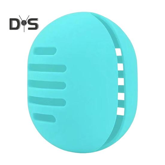 Держатель для спонжа для макияжа, двухсторонний дышащий силиконовый держатель для блендера для макияжа, органайзер для хранения пуховки, дорожный футляр