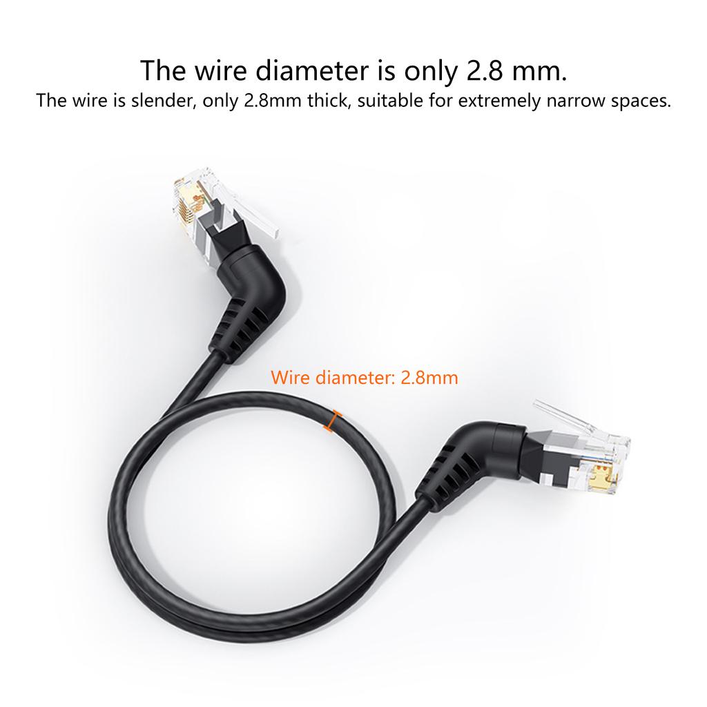 Кабель Ethernet Cat6A с возможностью вращения на 360 градусов, 10 Гбит/с, 500 МГц, сетевой кабель LAN Cat6A, шнур RJ45 для модемов, маршрутизаторов, игр