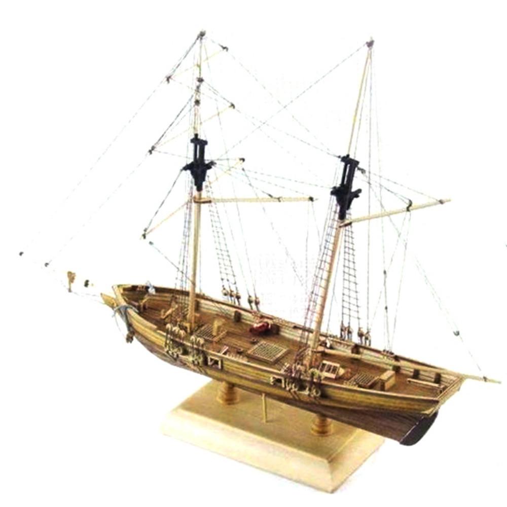 Ancient Sailboat Wooden Ships Model Home Decoration Wooden Sailing Boat  DIY Hobby