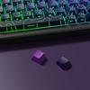Womier 133-Key Double-Shot Contour 4.0 PBT Light-Transmitting Keycaps with Side Carving and Cherry Profile for Mechanical Keyboards and PCs (Purple)