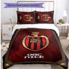 OGC Nice FC Printed 3PCS Bedding Set Breathable Duvet Cover with Pillowcases Decorative Bed Linen for Bedroom Home