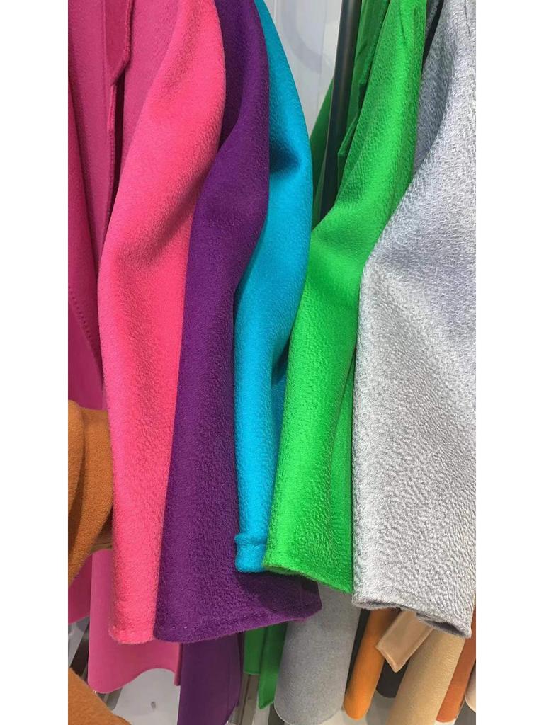 Пальто женское двустороннее кашемировое M Family с эффектом водной ряби, премиум-класса