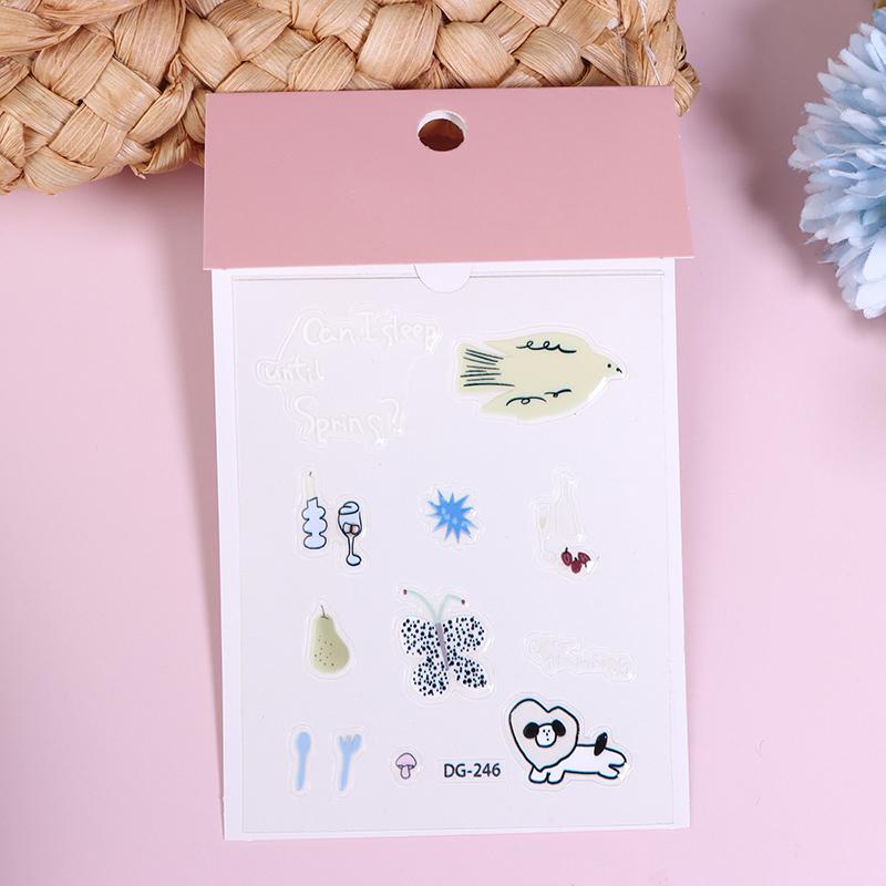 Набор милых компьютерных наклеек, смешные трехмерные наклейки-желе для планера, декоративные наклейки для мобильного телефона