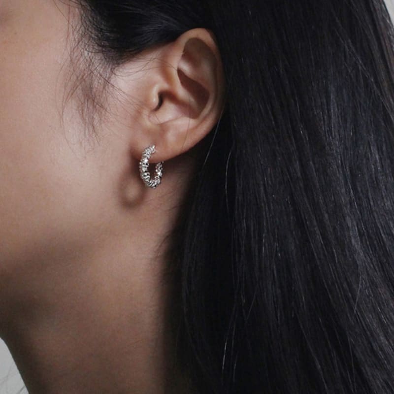 NORMALLEE [Silver 925] Bezel Earrings