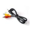 60cm 3.5mm Jack Plug Male To 3 RCA Adapter High Quality 3.5 To RCA Male Audio Video AV Cable Wire Cord