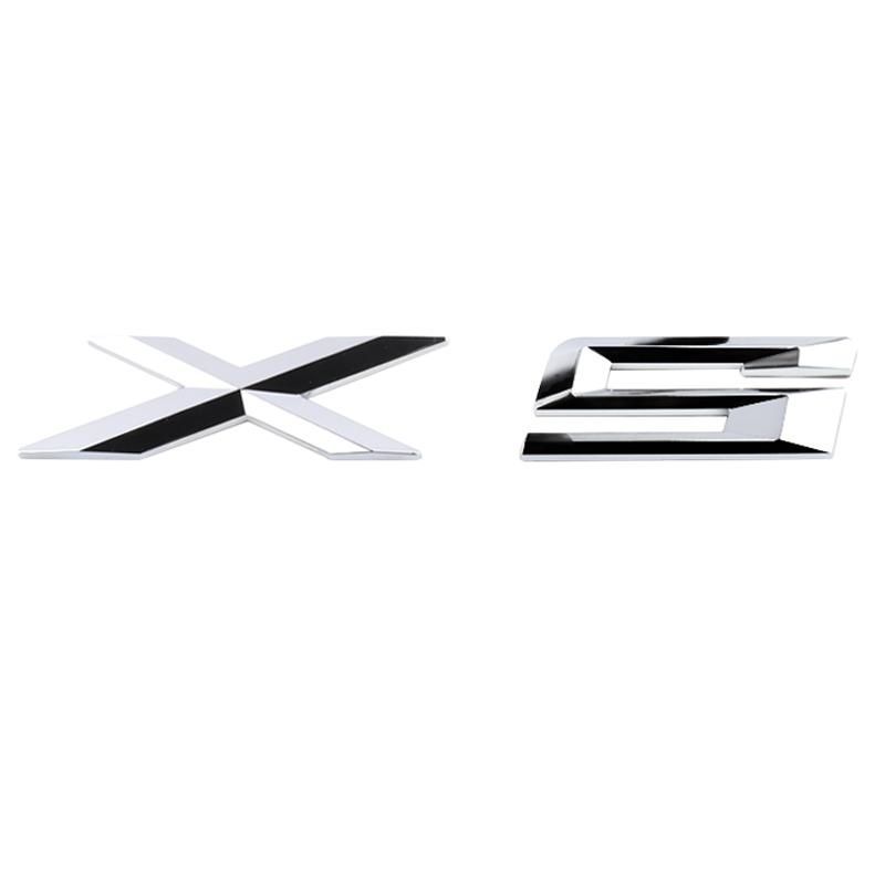 Car logo X1X3X4X5X6GT word label GT series X series rear labeling