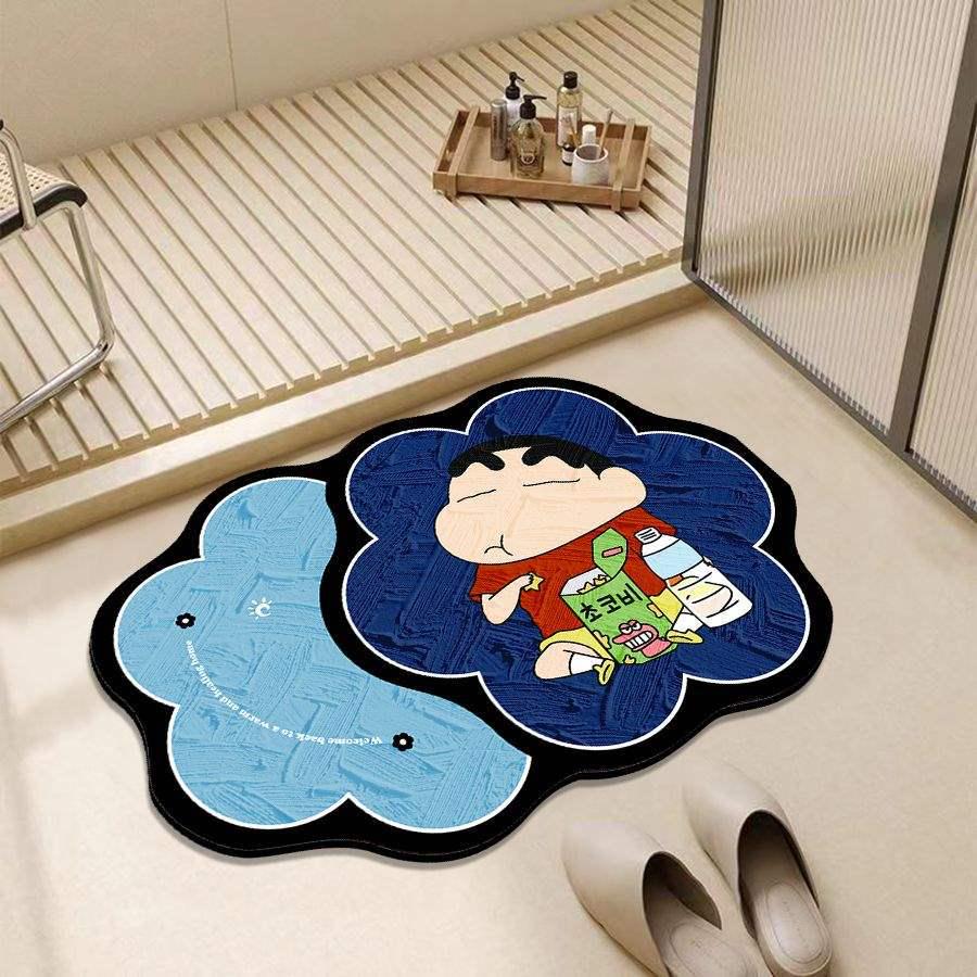 Коврик для ванной Crayon Shin-chan быстросохнущий диатомовый коврик для пола - Нескользящий впитывающий коврик для ног