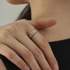 Aphrose Layered Basic Cubic Selfie Ring Set