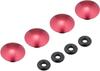 Kitaco Cap Bolt Cover, Universal, Model: 0900-000-81102, Red