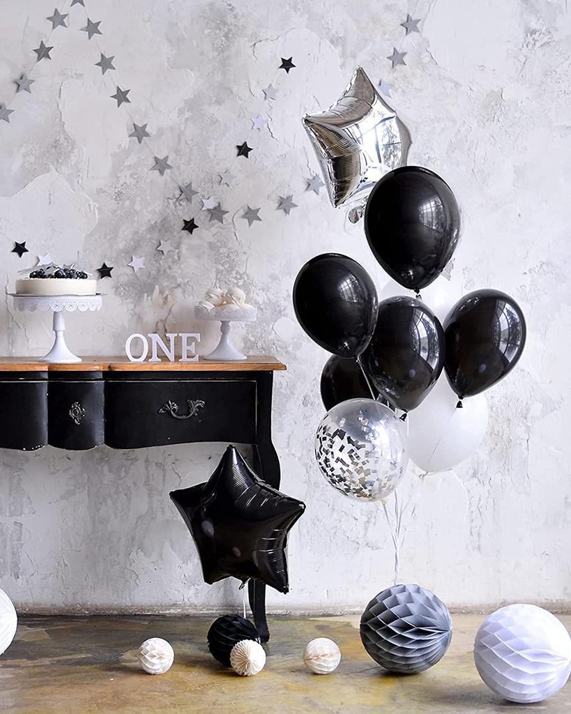 100 шт. черных воздушных шаров для украшения дня рождения, вечеринки, фестиваля, мероприятия, выпускного, открытия, юбилея, свадьбы, праздника, воздушные шары, натуральные