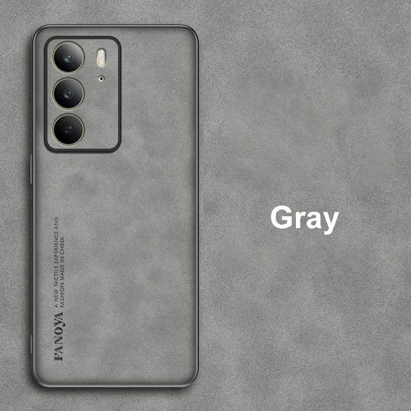 Для Realme C75 Чехол Роскошный Кожаный Чехол для Телефона Для Realme C75 RealmeC75 Задняя Крышка Матовый Силиконовый Ударопрочный Полная Защита