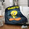 1pc Blanket Tweety Print Design, Lightweight Blanket for Sofa, Bed- Soft &Warm, Gift for All Seasons like Christmas, Halloween