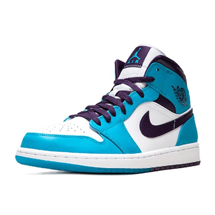 Air Jordan 1 Mid 'Hornets' Men's 554724-415
