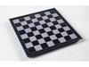 Magnetic Folding International Checkers & Chessboard: 100 Squares, Black & White, 64-Piece Set.