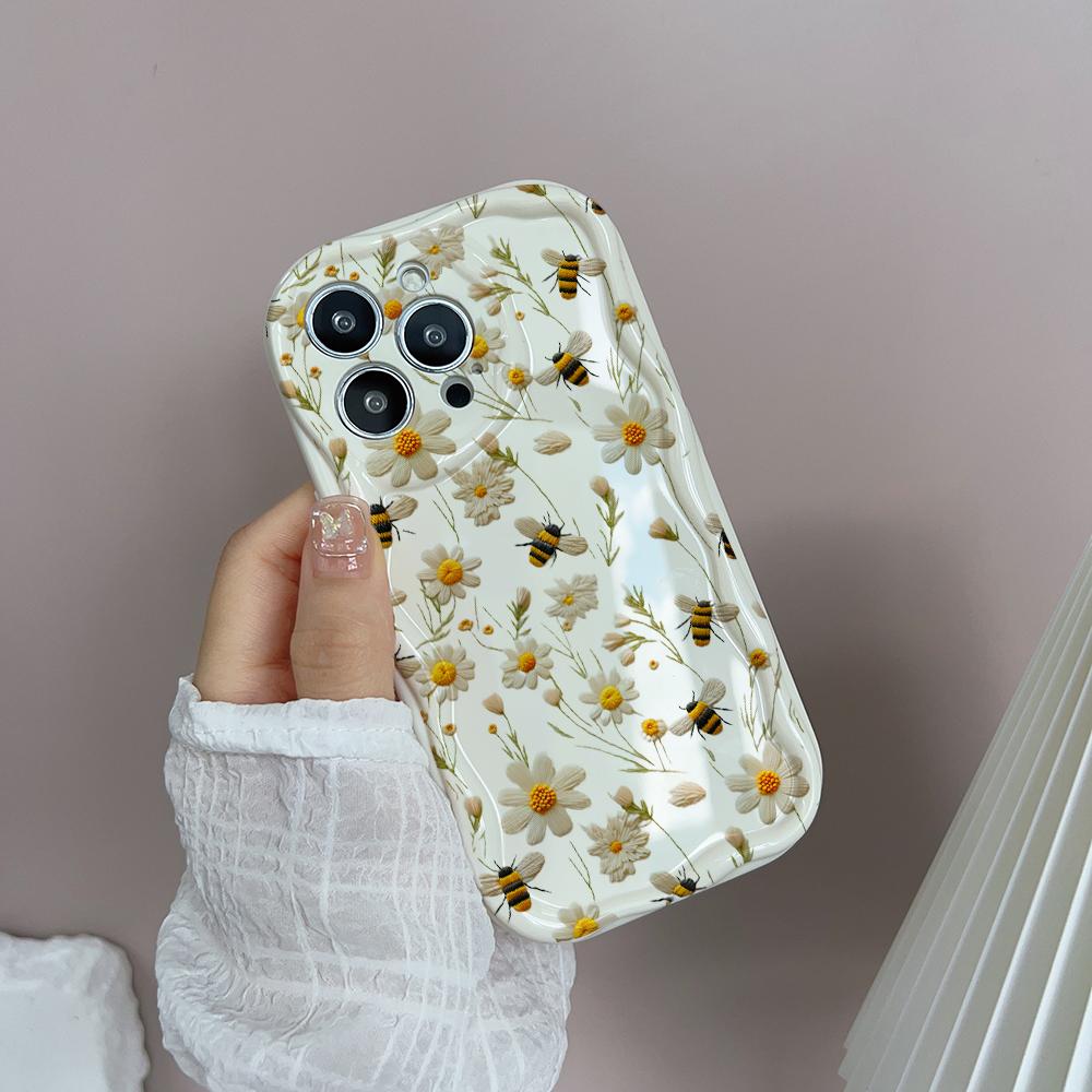 Чехол для телефона 'Пчела Цветок Волна' для Honor X9D X7D 400 Lite Pro Magic 7 Lite X9B X7A X8A X6B X6A X7B X8C Мягкий Силиконовый Чехол