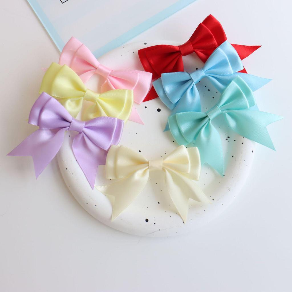 Double-Layer 8-Minute Polyester Swallowtail Ribbon Waist Bow and Headdress Accessory