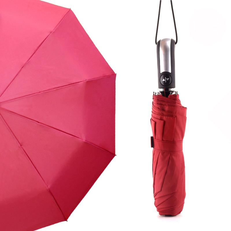 Wind Resistant Fully-Automatic Umbrella Rain Women For Men 3Folding