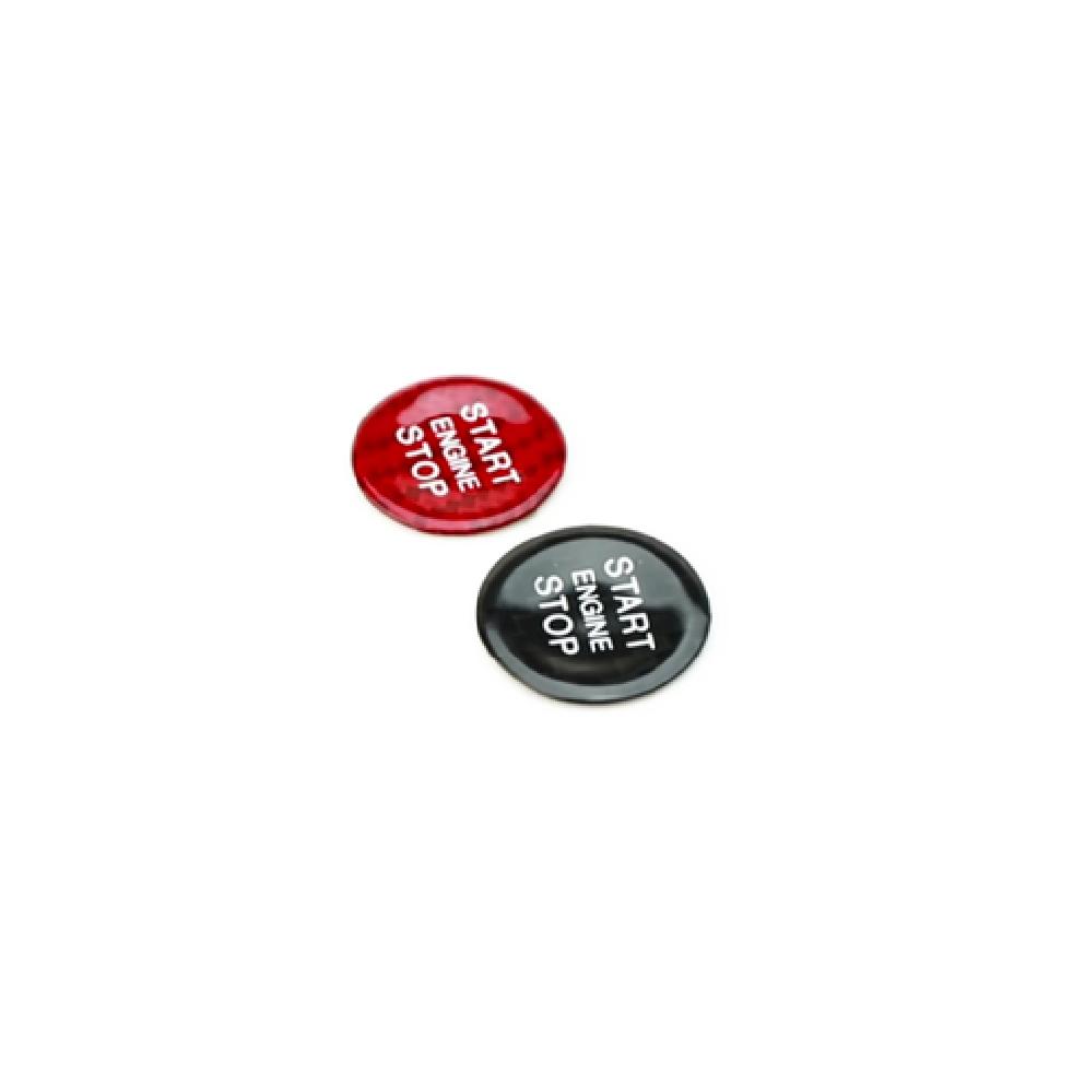 Black Carbon Fiber Keyless Engine Push Start Button Cover For Alfa Romeo Giulia