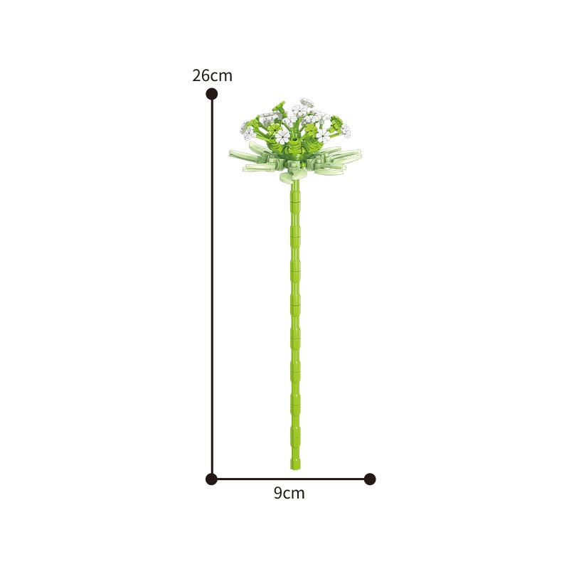 Flowers Bouquet DIY Plants Minifigures Building Blocks Education Toys Gift Desk Decoration for Girls and Family