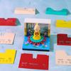 LED Light 2027 Desk Calendar with Artistic 3D Tear-away Feature Perfect for Desktop Organization